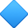 Large Blue Diamond on Facebook