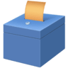 Ballot Box With Ballot on Facebook