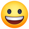Grinning Face on Facebook