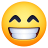 Grinning Face With Smiling Eyes on Facebook