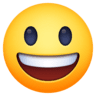 Smiling Face With Open Mouth on Facebook