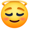 Smiling Face With Halo on Facebook