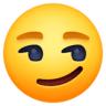 Smirking Face on Facebook