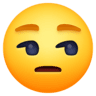 Unamused Face on Facebook