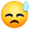 Face With Cold Sweat on Facebook