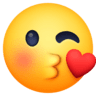 Face Throwing A Kiss on Facebook