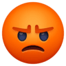 Pouting Face on Facebook