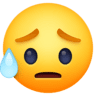 Disappointed But Relieved Face on Facebook
