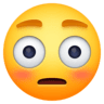 Flushed Face on Facebook