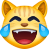 Cat Face With Tears Of Joy on Facebook