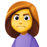 Woman Frowning on Facebook