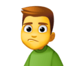 Man Pouting on Facebook