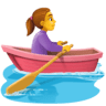 Woman Rowing Boat on Facebook