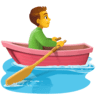 Man Rowing Boat on Facebook