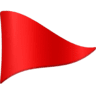 Triangular Flag On Post on Facebook