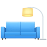 Couch And Lamp on Facebook