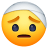 Face With Head-bandage on Facebook