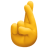 Hand With Index And Middle Fingers Crossed on Facebook