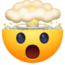 Shocked Face With Exploding Head on Facebook