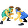 Men Wrestling on Facebook