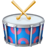 Drum With Drumsticks on Facebook