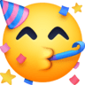 Face With Party Horn And Party Hat on Facebook