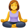 Woman In Lotus Position on Facebook