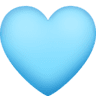 Light Blue Heart on Facebook