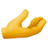 Palm Up Hand on Facebook