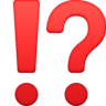Exclamation Question Mark on Facebook