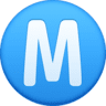 Circled Latin Capital Letter M on Facebook