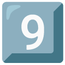 Keycap 9 on Google