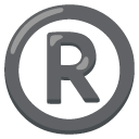 Registered Sign on Google