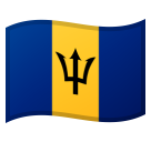 Barbados Flag on Google