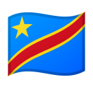 Congo - Kinshasa Flag on Google