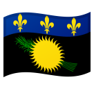 Guadeloupe Flag on Google