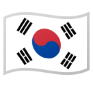 South Korea Flag on Google