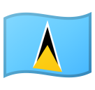 St. Lucia Flag on Google