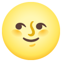 Full Moon With Face on Google