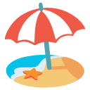 Beach With Umbrella on Google