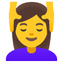 Woman Getting Massage on Google