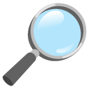 Right-pointing Magnifying Glass on Google