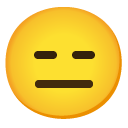 Expressionless Face on Google