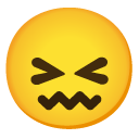 Confounded Face on Google