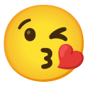 Face Throwing A Kiss on Google