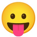 Face With Stuck-out Tongue on Google