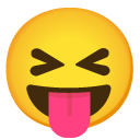 Face With Stuck-out Tongue And Tightly-closed Eyes on Google