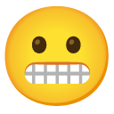 Grimacing Face on Google