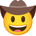 Face With Cowboy Hat on Google
