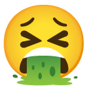 Face With Open Mouth Vomiting on Google